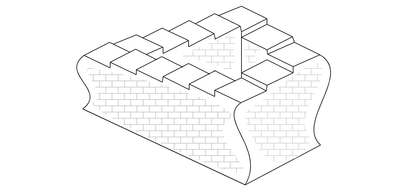Penrose staircase